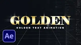 Create a GOLD Text Animation in After Effects | Tutorial