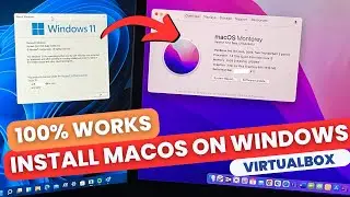 Install macOS in VirtualBox on Windows 11 PC [Intel & AMD] - 100% WORKING