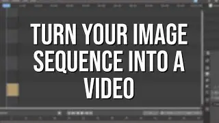 TURN YOUR IMAGE SEQUENCE INTO A VIDEO - BLENDER QUICK TIPS