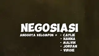 VIDEO TEKS NEGOSIASI Jual Beli Laptop Tugas Kelompok Bahasa Indonesia Kelas X Soc B/ 1 SMA/SMK