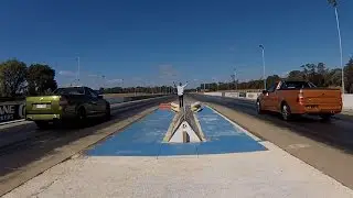 DRAG RACE: Ford Falcon XR6 Turbo ute vs Holden SS V Redline ute