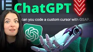 I asked ChatGPT to code a custom cursor with GSAP - Elementor Wordpress Tutorial Flex Container