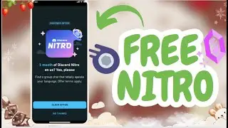 1 Month Free Discord Nitro, and here's how you can get it