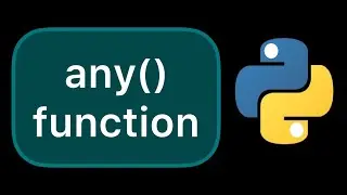 Simple example of the any() function in Python 