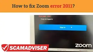 Zoom error 2011 - what that error code means and how to fix it to log into the meeting?