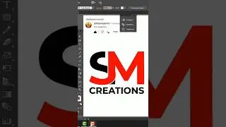SM Creations Logo design in illustrator cc tutorial short video   #graphicdesign @dilipgangaputra