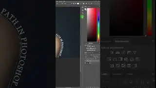 How to write text on path in Photoshop