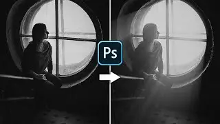 Light Rays Effect in Photoshop #shorts