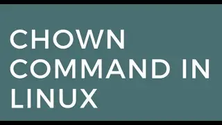Chown : Change ownership in Linux 