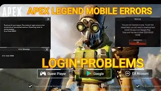 Apex Legends Mobile Errors