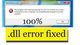 api-ms-win-crt-runtime-l1-1-0.dll is missing from your computer