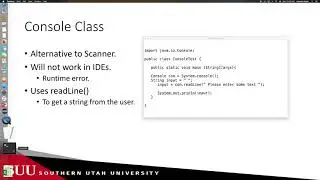 Java: Console Class