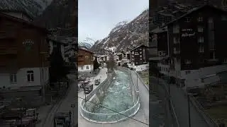 Arriving into Zermatt Switzerland 