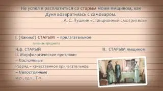 Русский язык. 6 класс. Морфологический разбор имени прилагательного