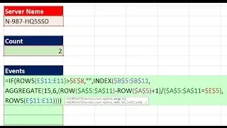 Highline Excel 2016 Class 13: One Lookup Value to Return Multiple Items: INDEX & AGGREGATE