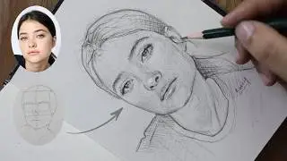 You don't need artistic talent! Learn to draw portraits using loomis method✨