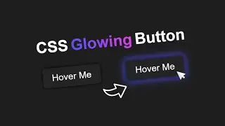 Create Glowing Button With HTML CSS & JavaScript #html #css #coding  #viral #webdevelopment