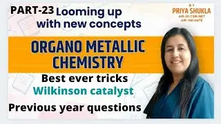 Wilkinson Catalyst |previous year questions |Organometallic chemistry csirnet |Aurum chemistry