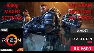 Gears Tactics | AMD Ryzen 5 5600G + RX6600 | PC Benchmark | Max Settings | 1080p