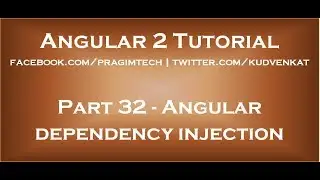 Angular dependency injection