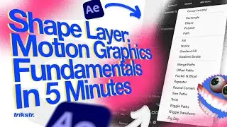 How to Master Shape Layers in After Effects ( Motion Graphics Basics 5 Minutes )