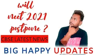 Will NEET 2021 exam postpone?😀| CBSE latest news | neet 2021 latest news postponed today 