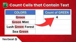 Count Cells that Contain Text in Excel