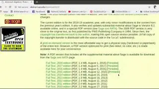 Abstract Algebra which is a Free Open GNU Free Documentation Licensed book