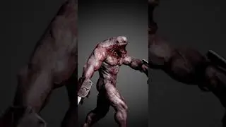 3D Monster for unreal #3d #lowpoly #unreal #shorts #short #animation #game