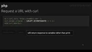 Request a URL with curl