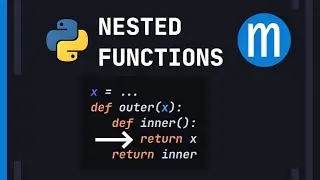 Functions within functions, closures, and variable scopes in Python