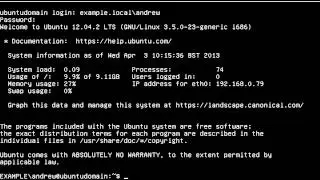 UBUNTU Joining an Active Directory domain