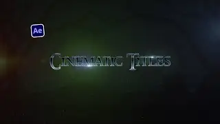 Metallic Cinematic Title Animation After Effects CC Tutorial
