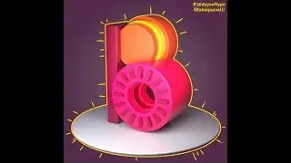 Cinema 4d and V-Ray 36 days of type live 