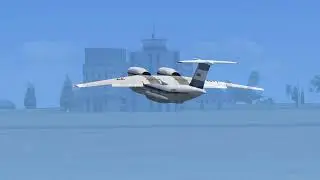 Landing the Antonov AN-72 at Entebbe Airport Kampala Uganda