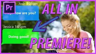 How to Create a Text Message in Adobe Premiere Pro CC (2023)