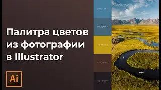 Как создать пантеоны, свою палитру цветов из фотографии в иллюстраторе | УРОКИ Adobe illustrator