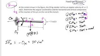 Dynamics - Rigid body rotation example 1