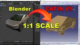 Blender to CATIA V5 - at 1:1 SCALE