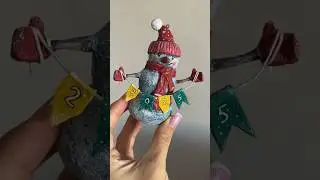Елочная игрушка из бумаги #своимируками #папьемаше #папьемашеигрушки #елочныеигрушкисвоимируками