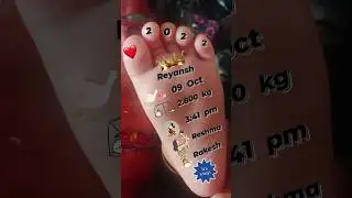 baby birth details on foot 👣 | ig story idea | 