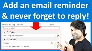 How to set an email reminder in Outlook