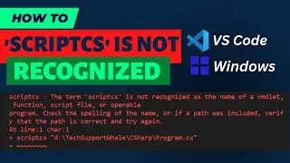 [Fix] The term 'scriptcs' is not recognized as the name of a cmdlet, function, script file