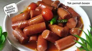 Tak Pernah Bosan Lauk Kesukaan Anak-anak SOSEJ MASAM MANIS❗Sweet And Sour Sausage Recipe