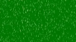 Rain effect Green Screen with Sound