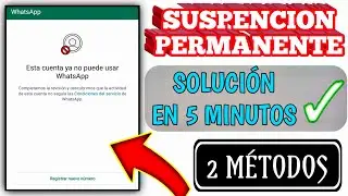 Como recuperar una cuenta de WhatsApp suspendida 2024 || está cuenta no puede usar WhatsApp