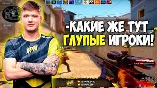 S1MPLE СТАВИТ ЖЕСТКИЕ ХЕДШОТЫ НА FPL! СИМПЛ ПЫТАЕТСЯ ВЫТАЩИТЬ КАТКУ НА ФПЛ! (CS:GO)