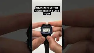 How to turn OFF the Hourly Beep on a Casio F-91W #casiof91w