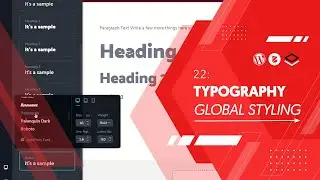 22: Set typogrpahy and html tags with global styling 🔹 WordPress Starter Course 2023