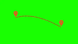 Map Location Pointer Animation | Copyright Free Green Screen Background | Geo Map Location